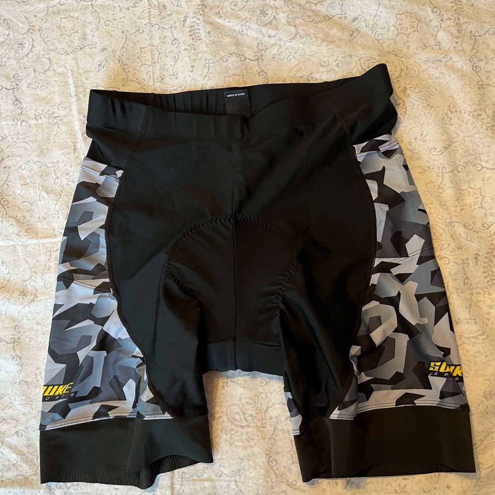 Slyke Black and Gray Cycling‎ Shorts